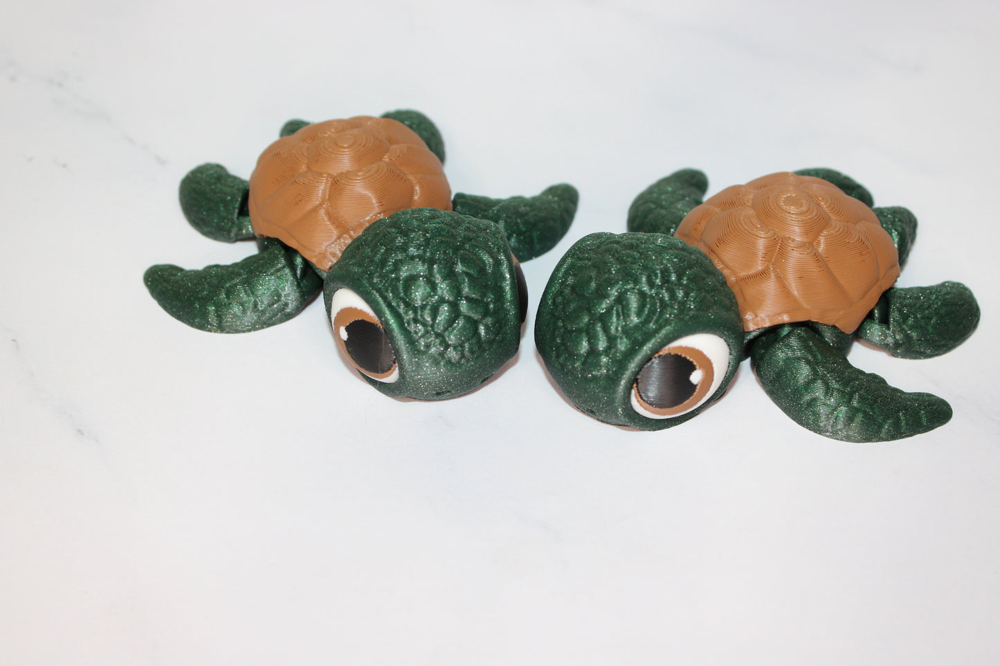 Dream Turtles or Sea Turtle 3.5 inches Long Articulated 3d Printed Figurine - Wonderland 3D Printing