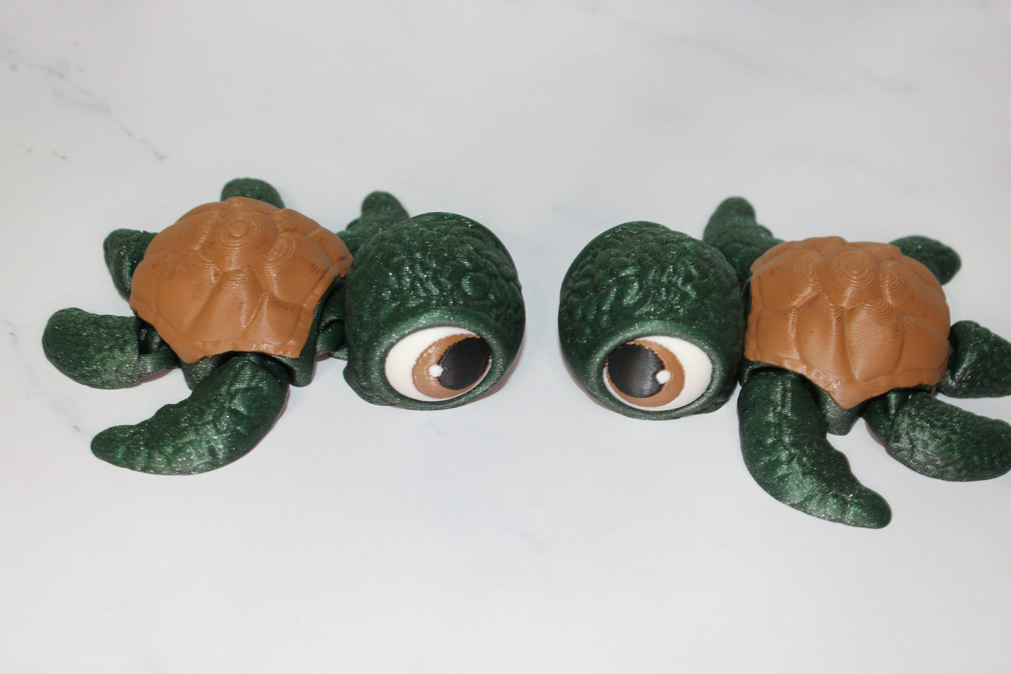 Dream Turtles or Sea Turtle 3.5 inches Long Articulated 3d Printed Figurine - Wonderland 3D Printing