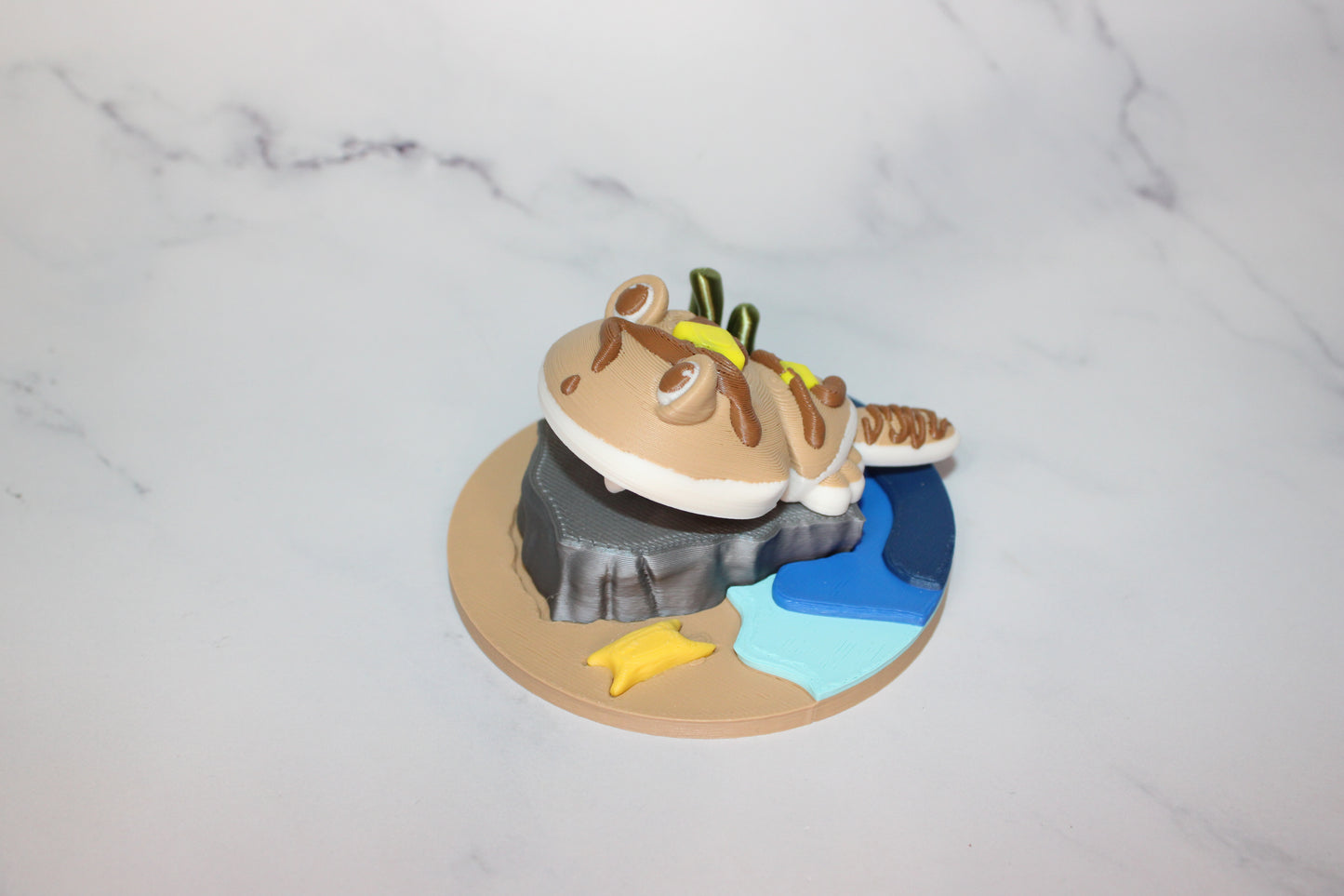 Pancake or Horseshoe Crab with Stand 3D Printed Articulated Flexi Figurine - Wonderland 3D Printing