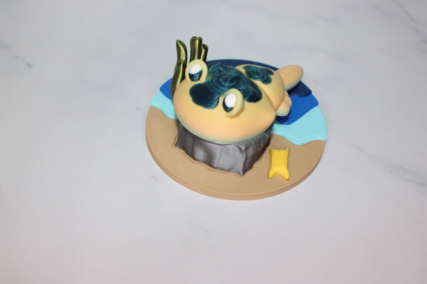 Pancake or Horseshoe Crab with Stand 3D Printed Articulated Flexi Figurine - Wonderland 3D Printing