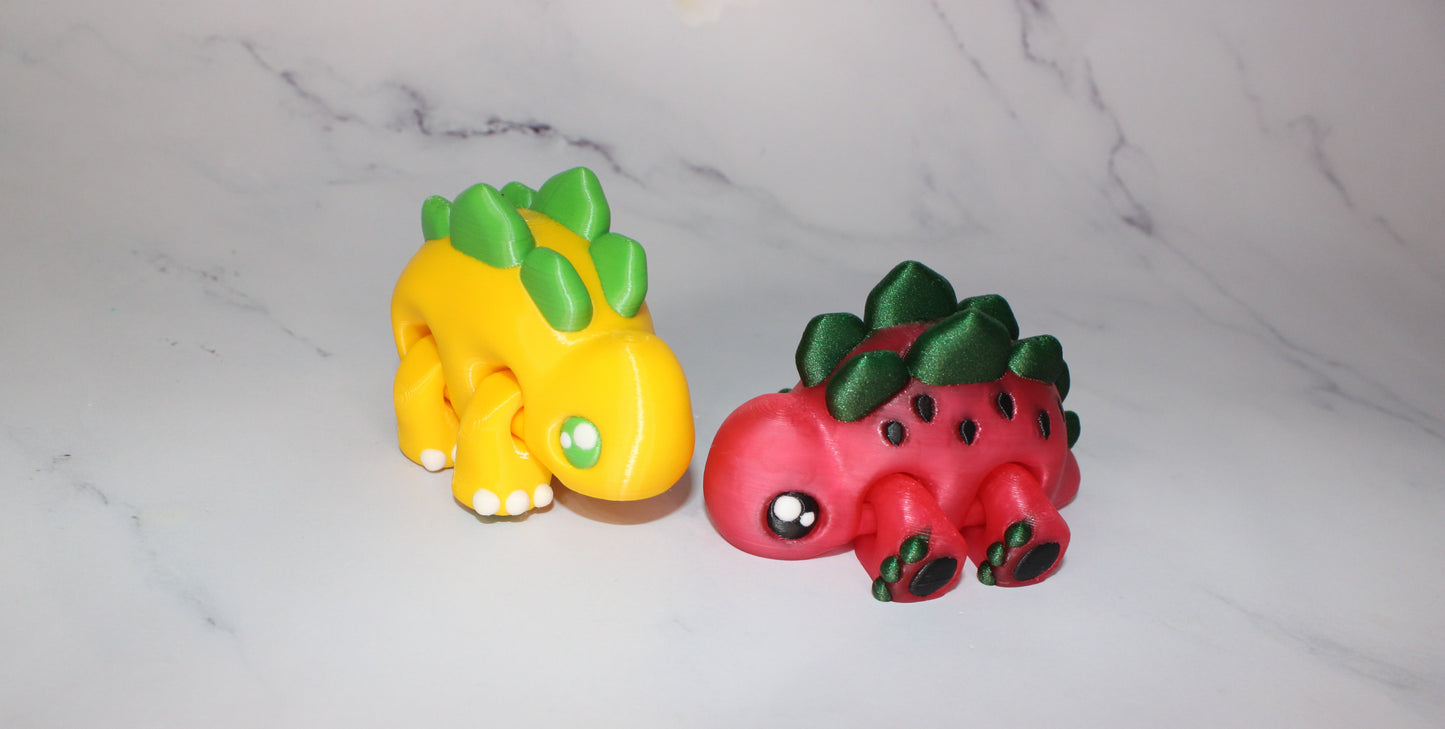 Stego Flexi Articulated 3d Printed Figurine - Wonderland 3D Printing