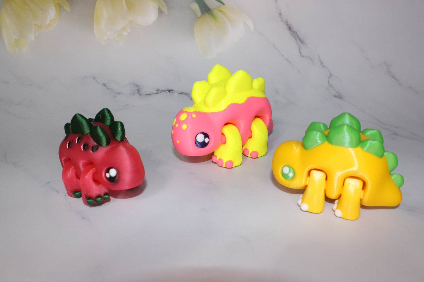 Stego Flexi Articulated 3d Printed Figurine - Wonderland 3D Printing