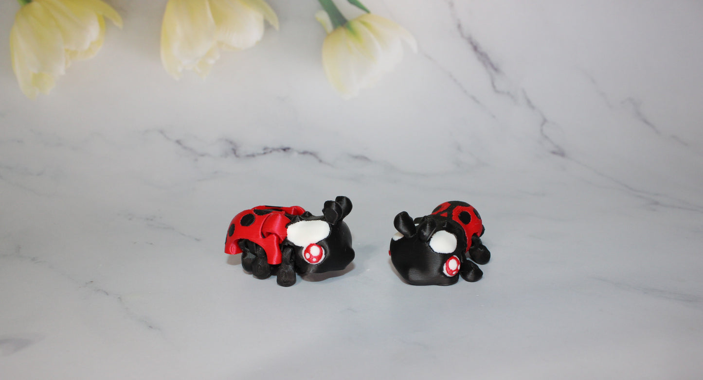 Beetles 2.5 inches 3D Printed Articulated Flexi Figurine - Wonderland 3D Printing