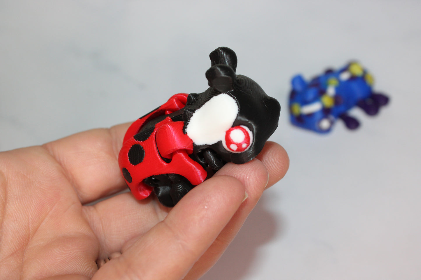 Beetles 2.5 inches 3D Printed Articulated Flexi Figurine - Wonderland 3D Printing