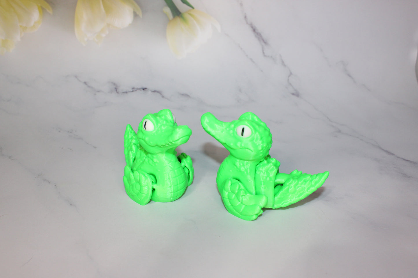 Quackodile 3D Printed Articulated Figurine - Wonderland 3D Printing