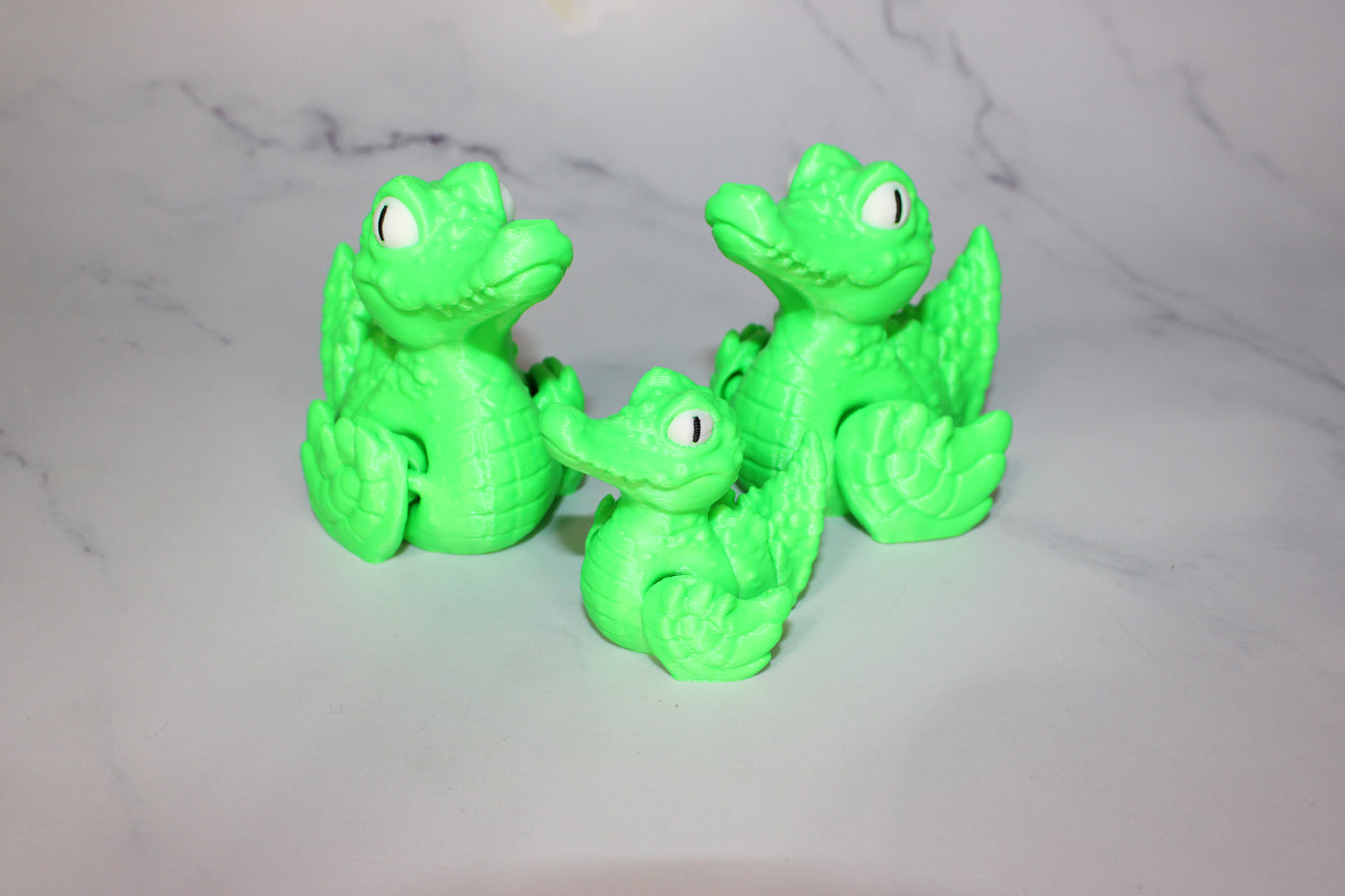 Quackodile 3D Printed Articulated Figurine - Wonderland 3D Printing
