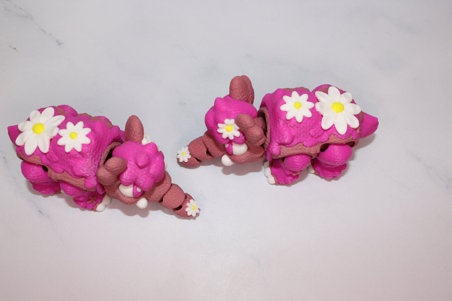 Magnolia the Mammoth or Daisy the Mammoth with Tar Pit Options 3D Printed Articulated Flexi Figurine - Wonderland 3D Printing