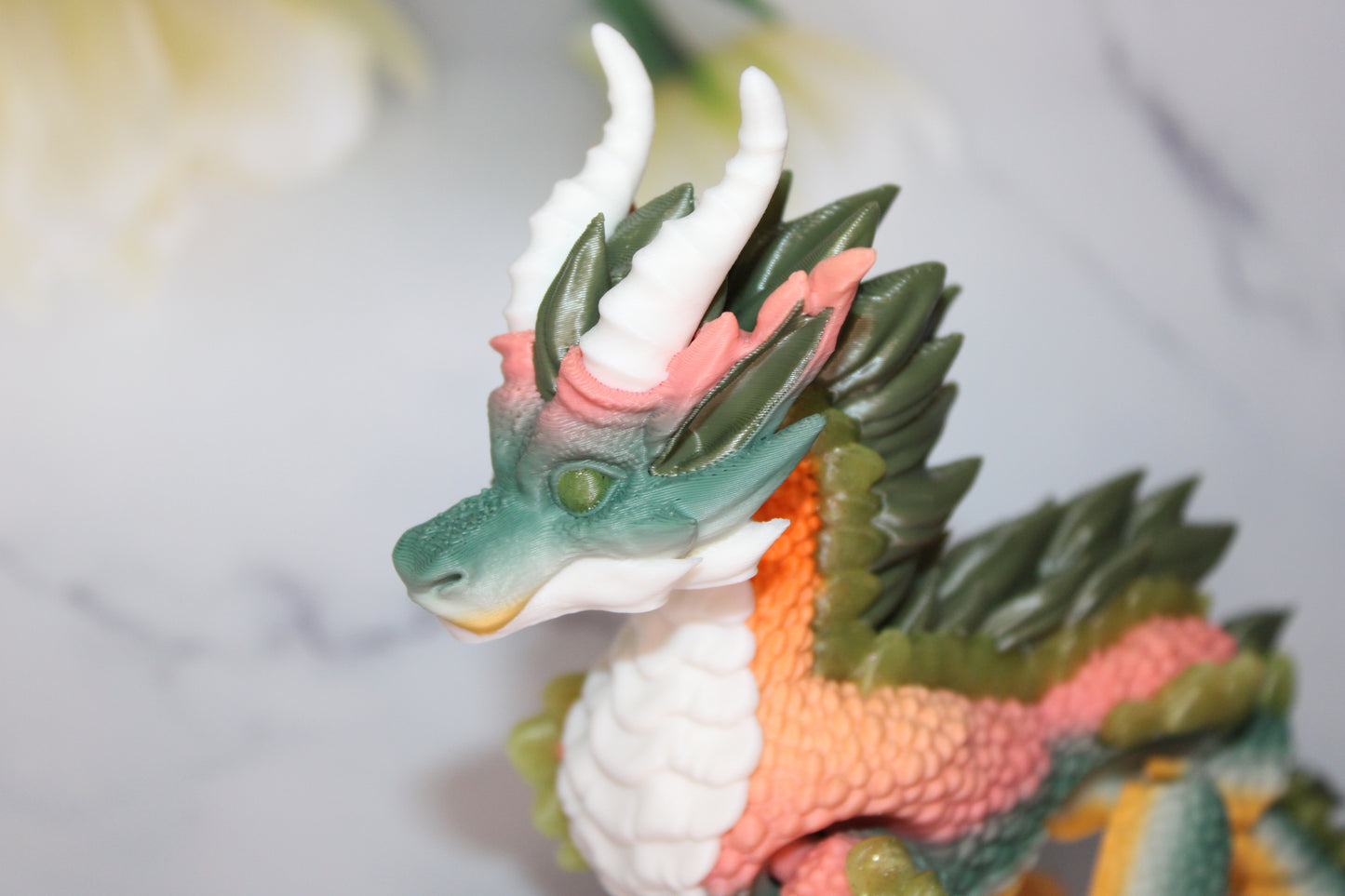 Knox Dragon 14 inches Long 3d Printed Articulated Figurine - Wonderland 3D Printing