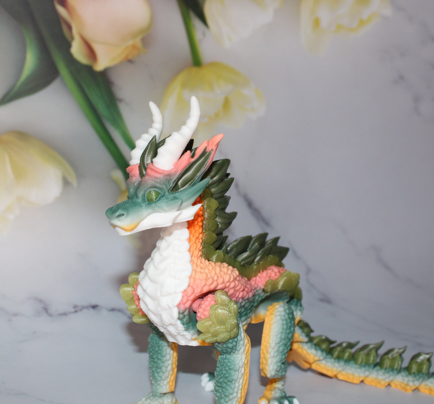 Knox Dragon 14 inches Long 3d Printed Articulated Figurine - Wonderland 3D Printing