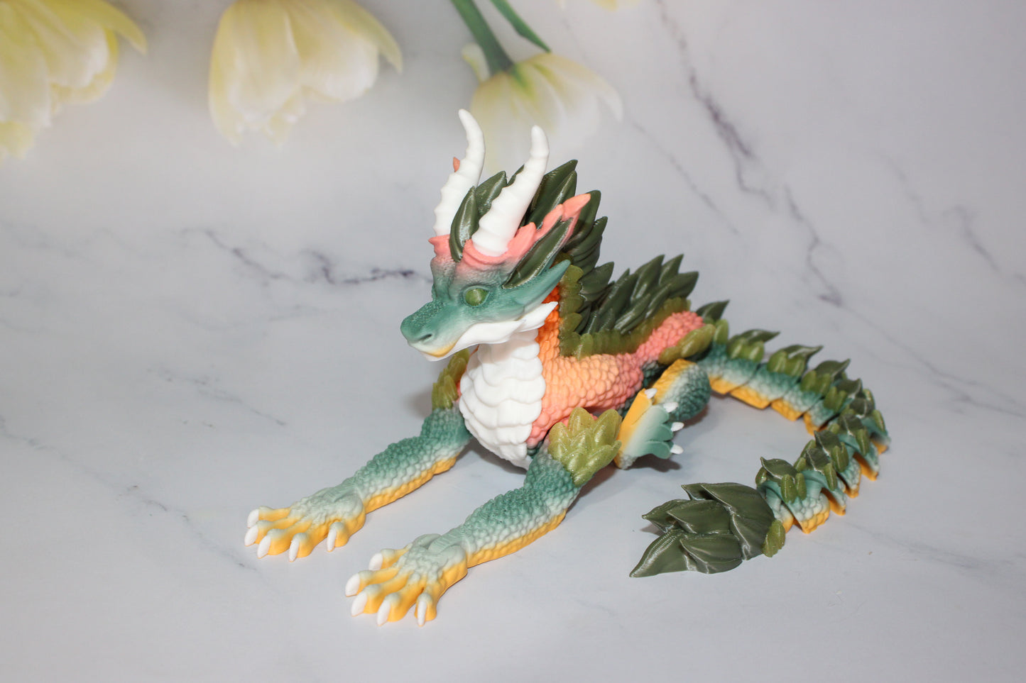 Knox Dragon 14 inches Long 3d Printed Articulated Figurine - Wonderland 3D Printing