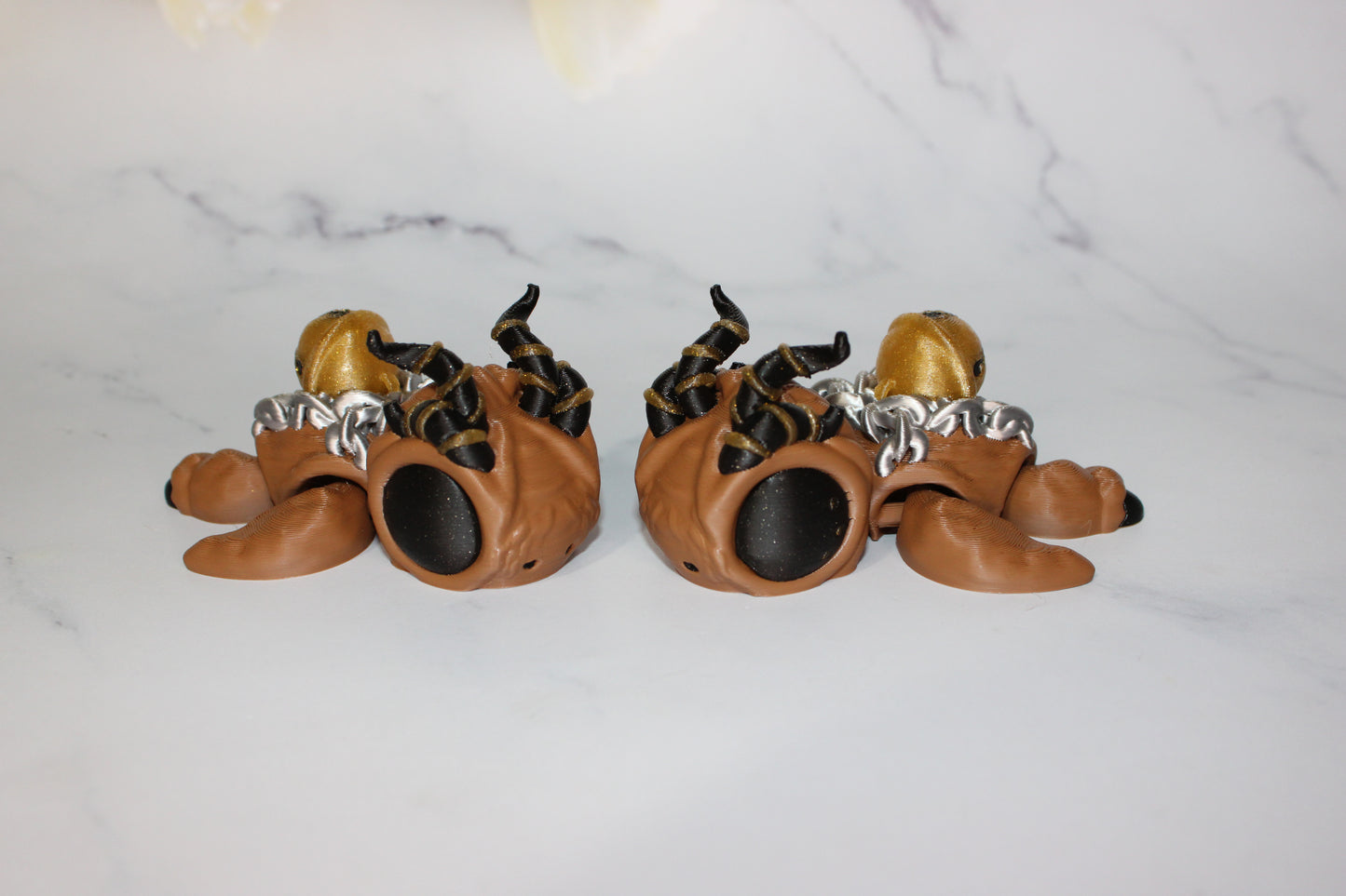 Christmas Turtles Articulated 3d Printed Figurine - Wonderland 3D Printing