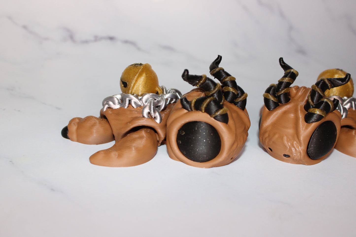 Christmas Turtles Articulated 3d Printed Figurine - Wonderland 3D Printing
