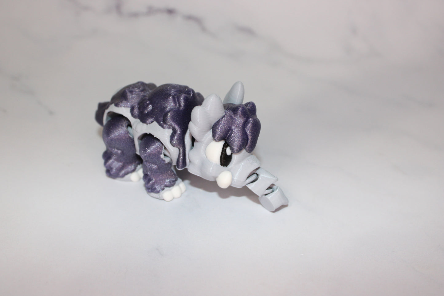Magnolia the Mammoth or Daisy the Mammoth with Tar Pit Options 3D Printed Articulated Flexi Figurine - Wonderland 3D Printing