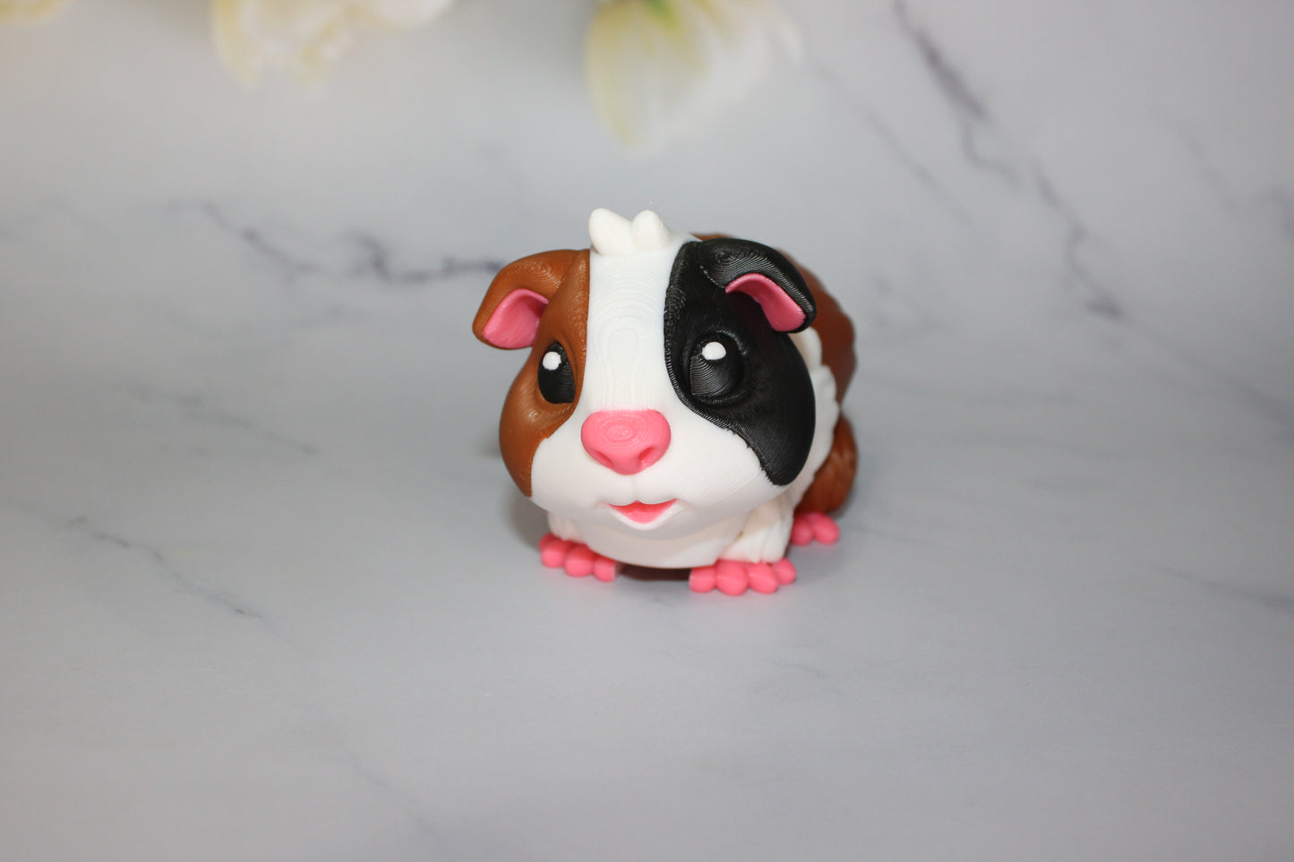 Guinea Pig 3D Printed Articulated Flexi Fidget Figurine - Wonderland 3D Printing