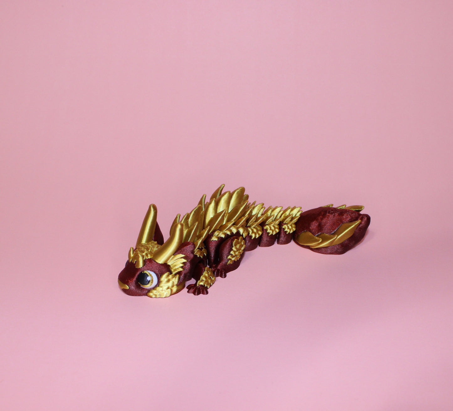 Fox Baby Dragon Articulated 3d Printed Figurine - Wonderland 3D Printing