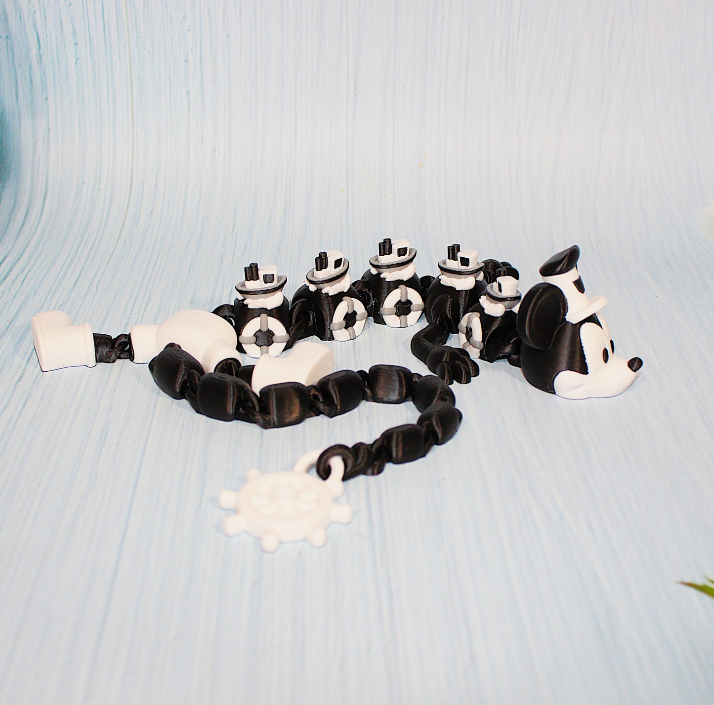 1920's Cartoon Dragon 3D Printed Articulated Figurine - Wonderland 3D Printing