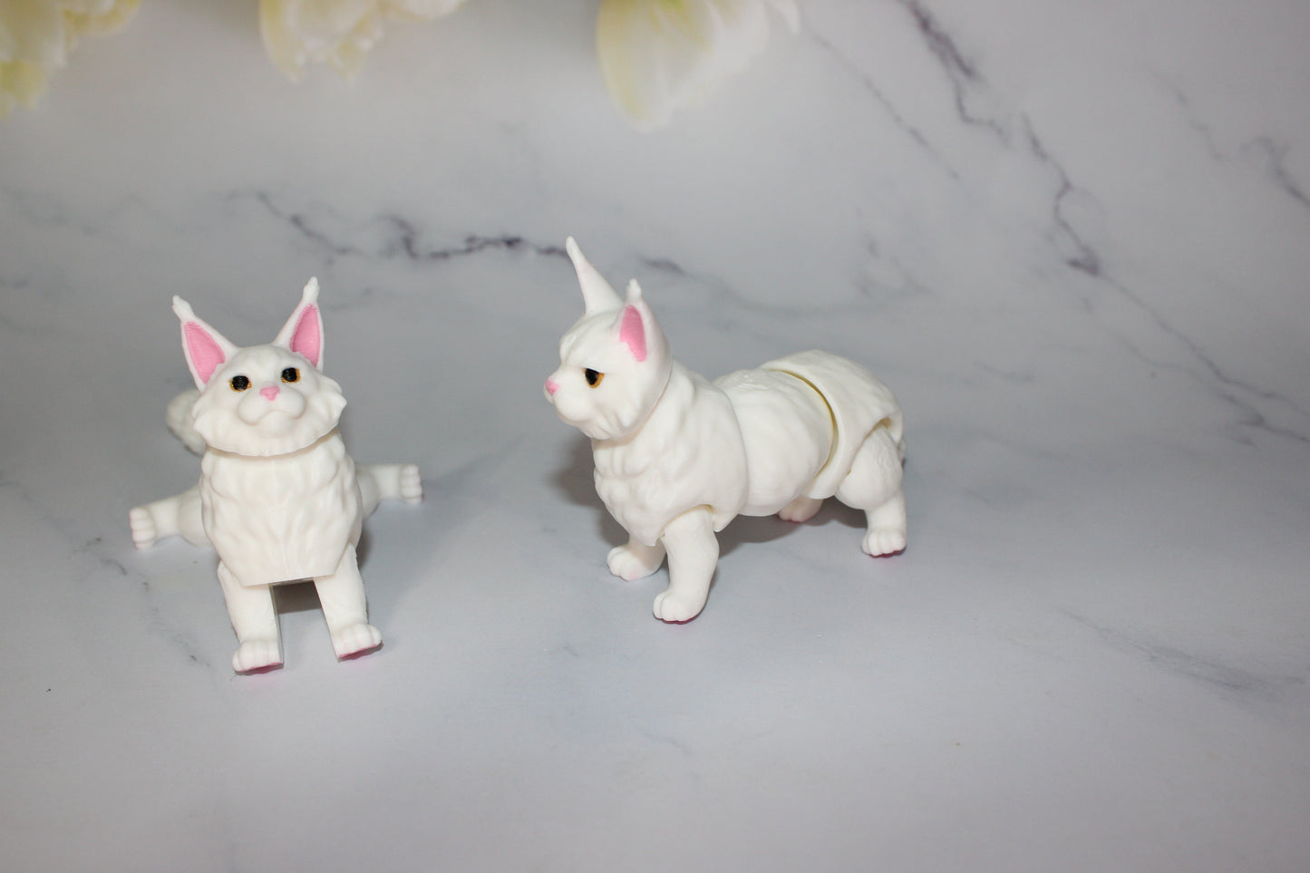 Maine Coon Cat 3D Printed Articulated Figurine - Wonderland 3D Printing