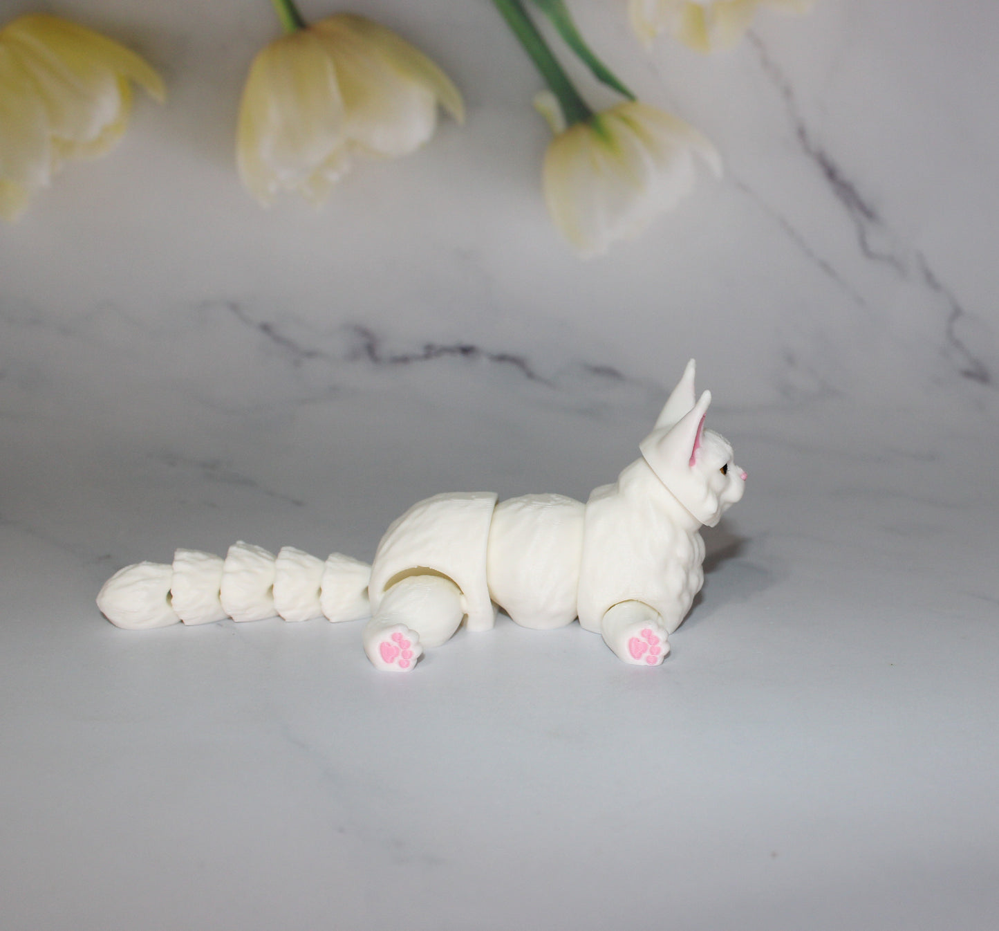 Maine Coon Cat 3D Printed Articulated Figurine - Wonderland 3D Printing