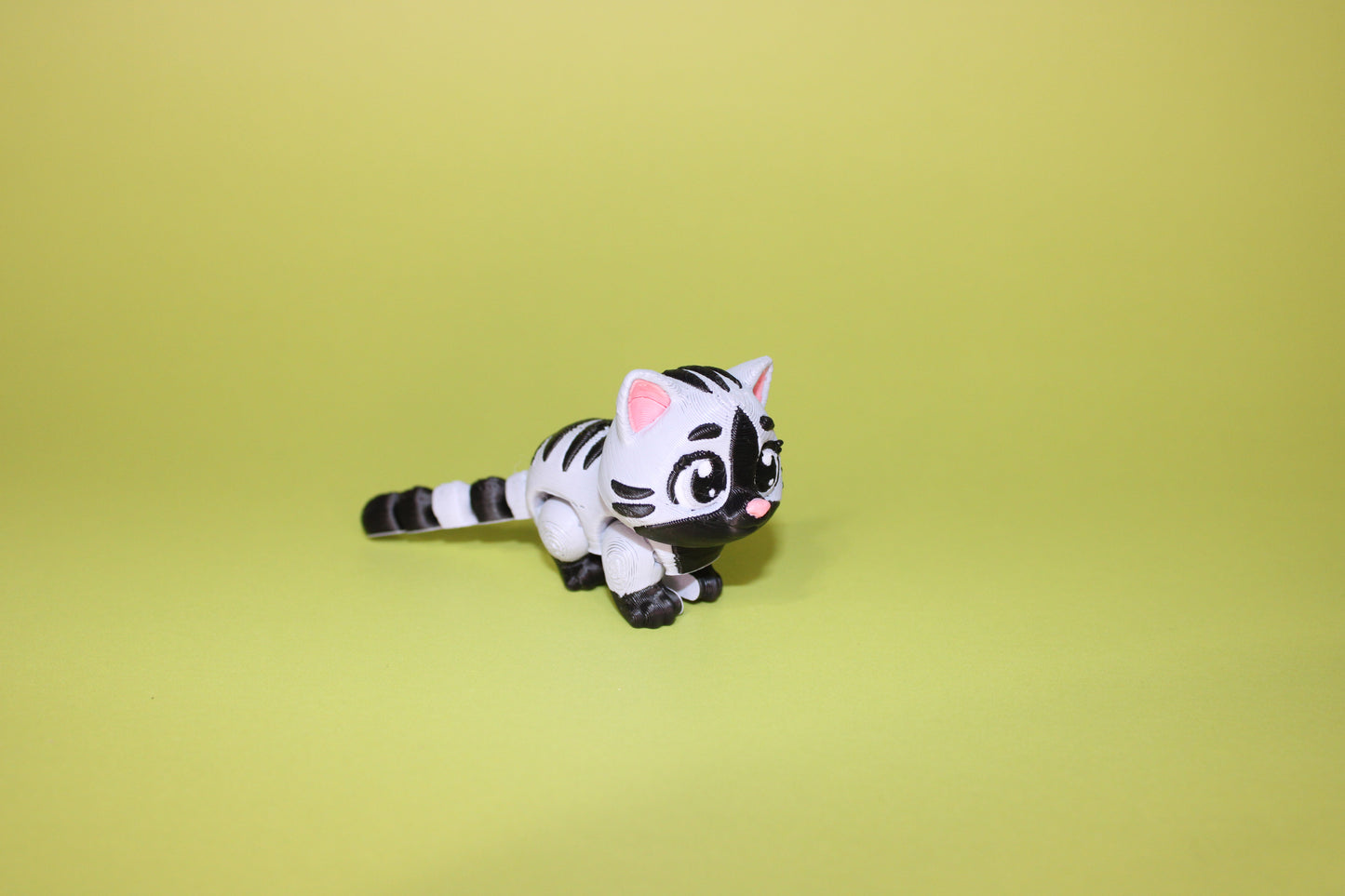 Ginger Cat 3D Printed Articulated Flexi Fidget Figurine - Wonderland 3D Printing