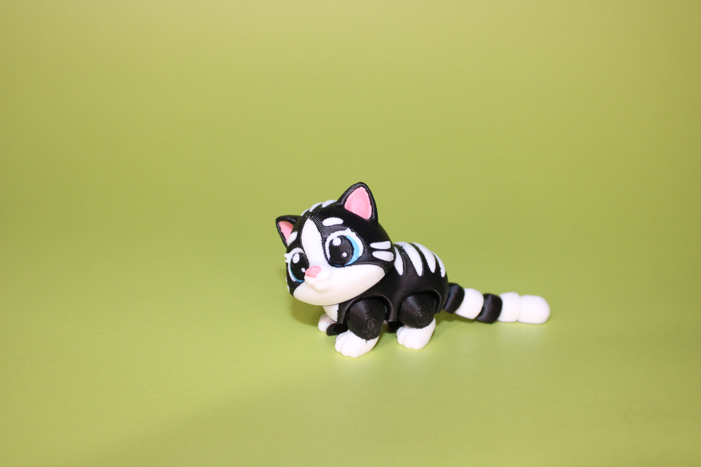 Ginger Cat 3D Printed Articulated Flexi Fidget Figurine - Wonderland 3D Printing