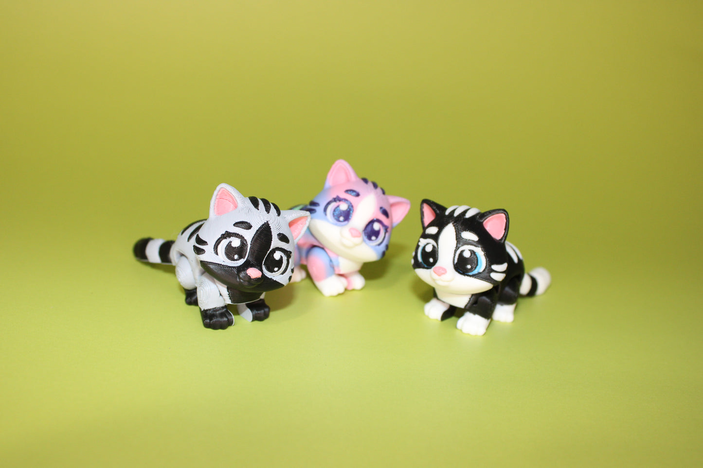 Ginger Cat 3D Printed Articulated Flexi Fidget Figurine - Wonderland 3D Printing