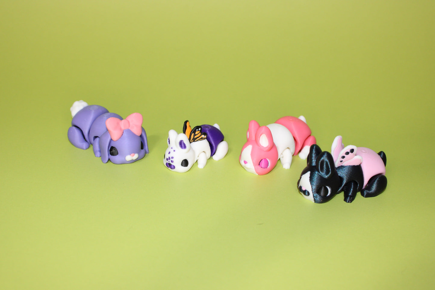 Bunny's 2-2.5 inches Articulated 3d Printed Figurine - Wonderland 3D Printing