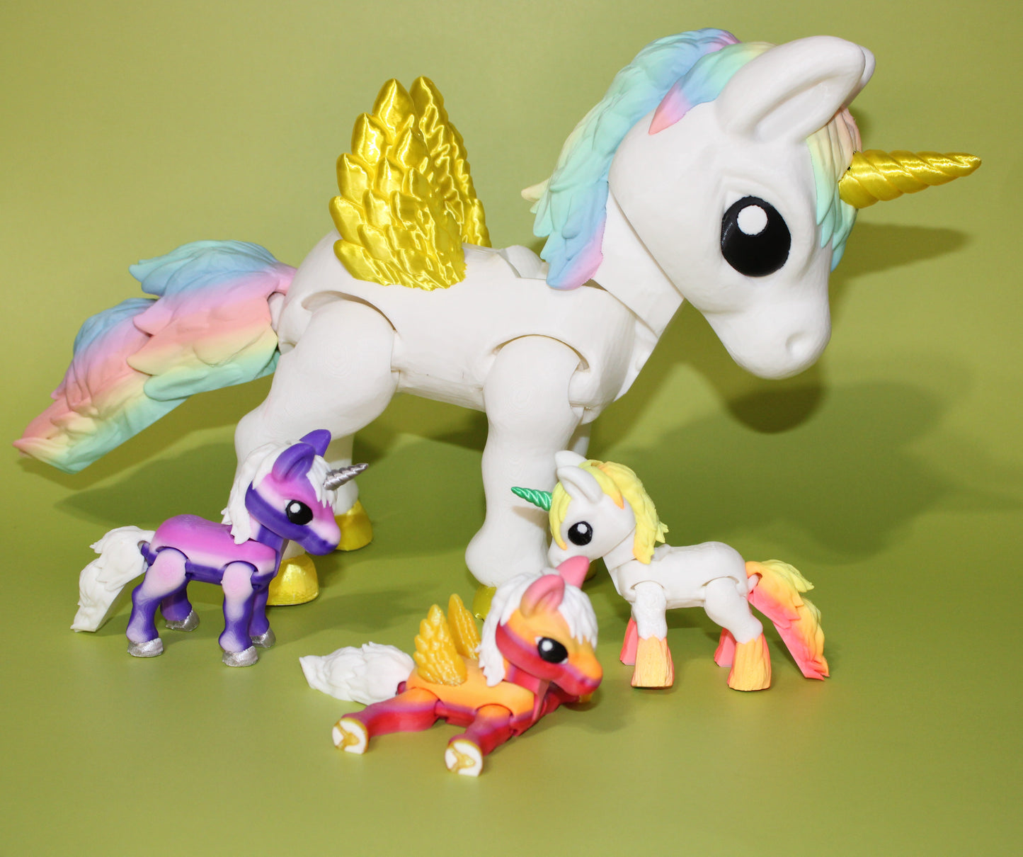 Magical Horse 3D Printed Articulated Figurine - Wonderland 3D Printing