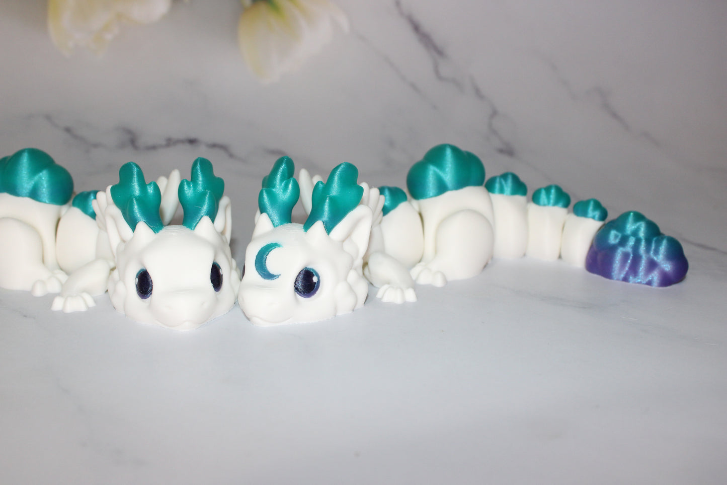 Teen Cloud Dragon 9 inches Long-Articulated 3d Printed Figurine