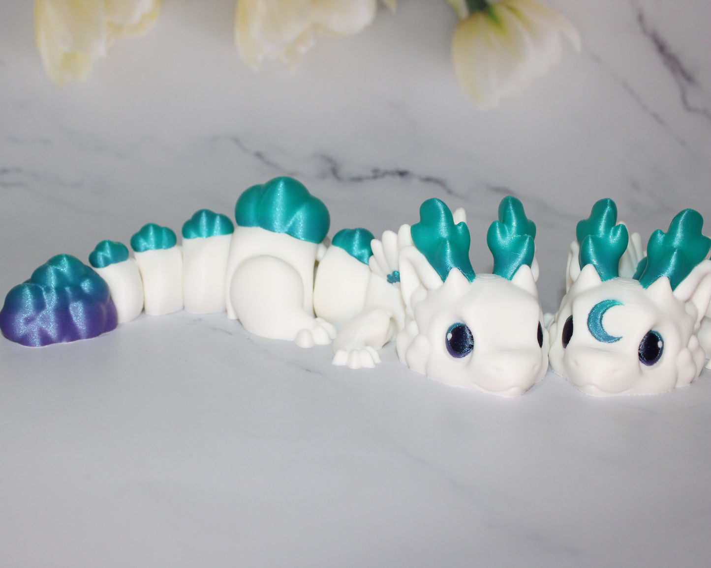 Teen Cloud Dragon 9 inches Long-Articulated 3d Printed Figurine