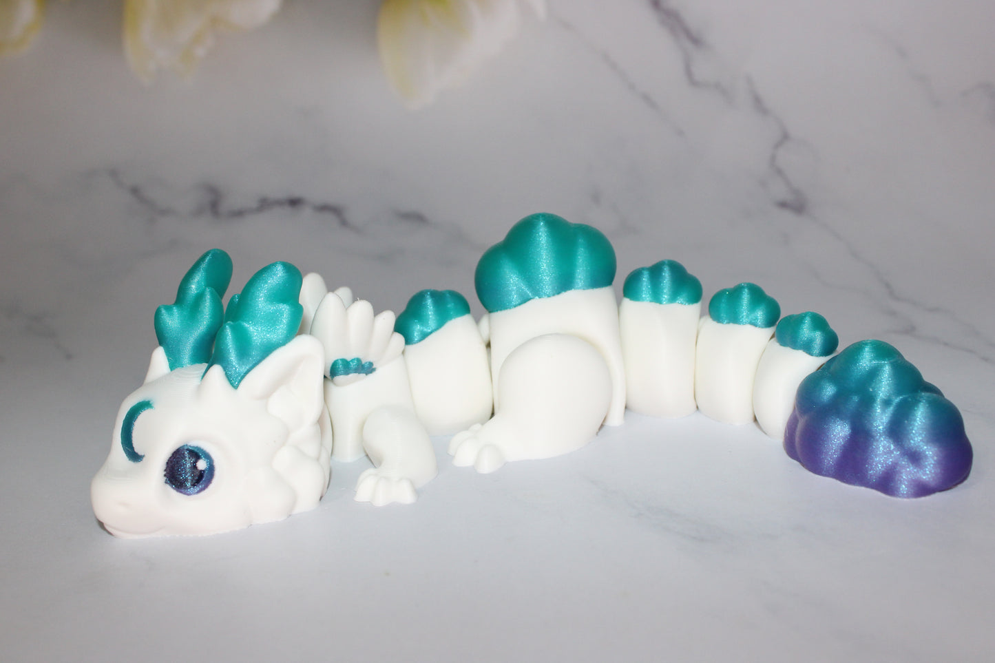 Teen Cloud Dragon 9 inches Long-Articulated 3d Printed Figurine