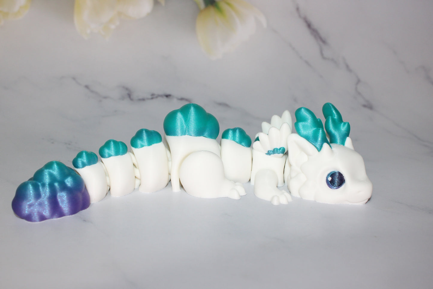 Teen Cloud Dragon 9 inches Long-Articulated 3d Printed Figurine