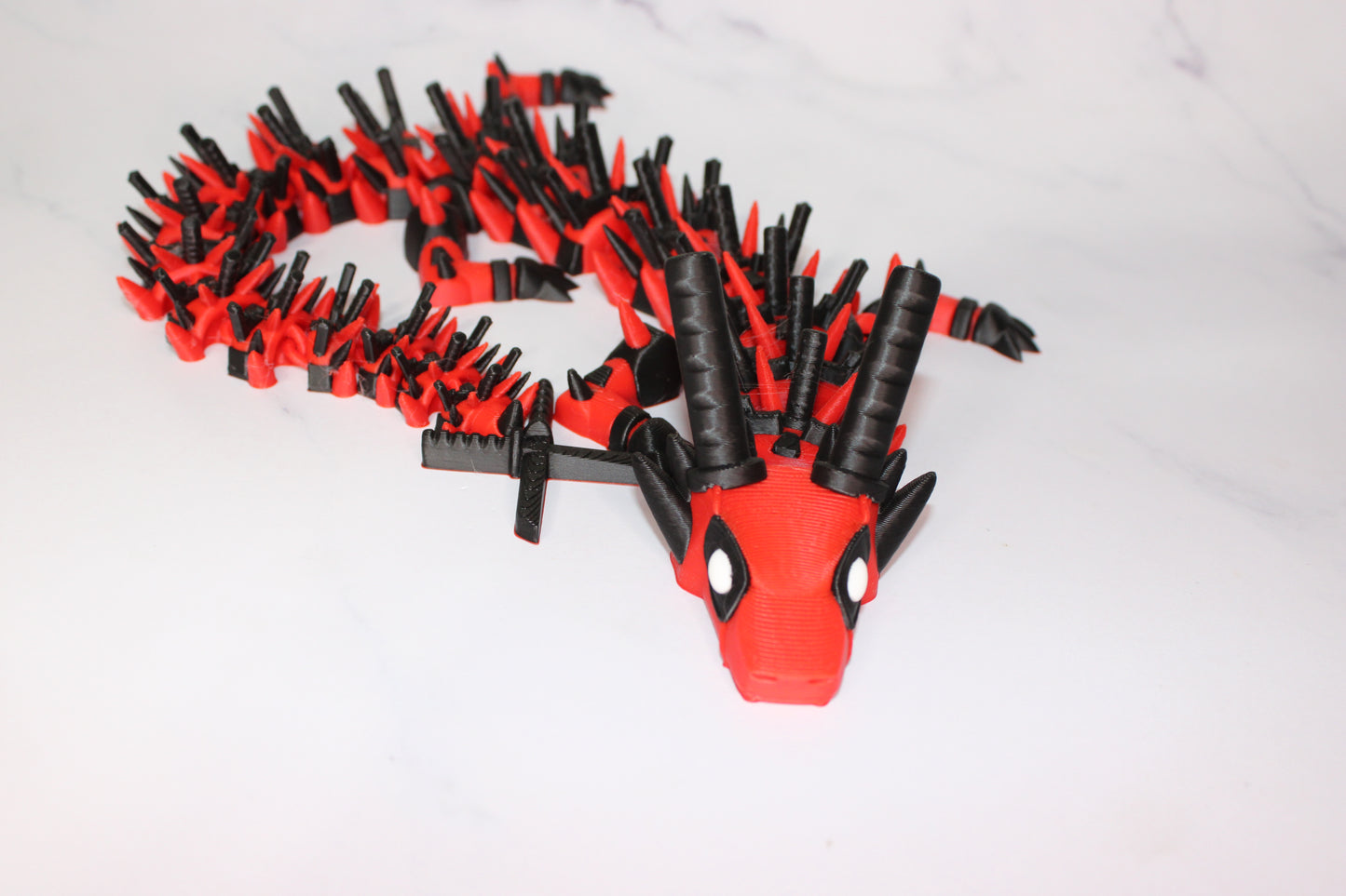 Dead Dragon 3D Printed Articulated Figurine