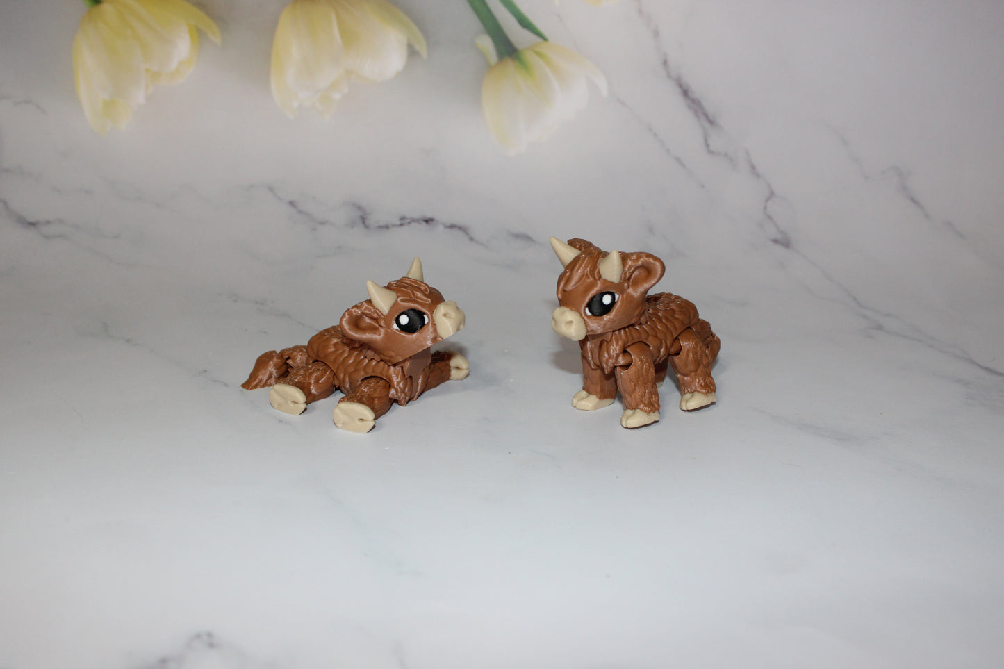 Cows- Highland or Holstein -3D Printed Articulated Figurine 2.5 inches tall