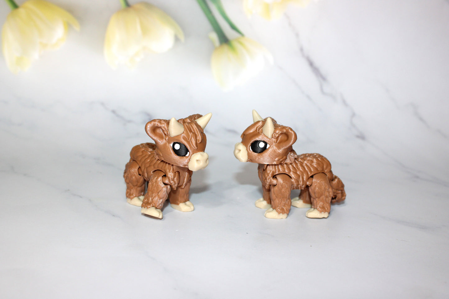 Cows- Highland or Holstein -3D Printed Articulated Figurine 2.5 inches tall