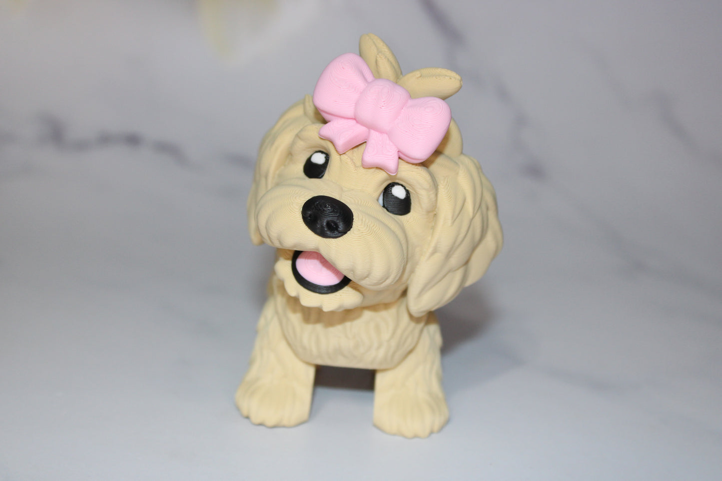 Golden Doodle Puppy:3D Printed Articulated Flexi Fidget Toy