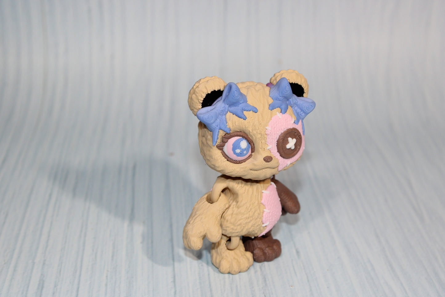 3D Printed Stuffed Teddy Bear 3.5" tall - Wonderland 3D Printing