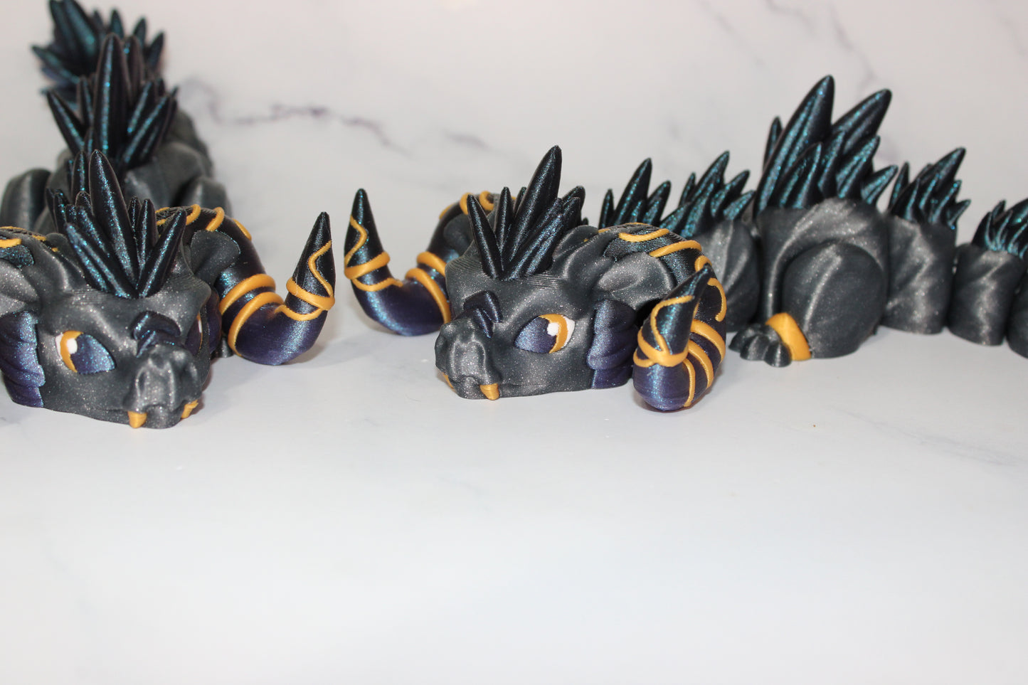 Snarl Dragon 9 inches long Articulated 3d Printed Figurine
