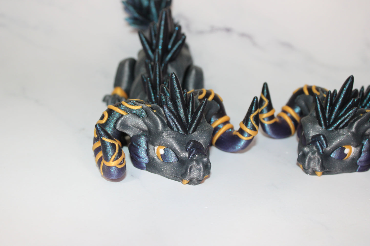 Snarl Dragon 9 inches long Articulated 3d Printed Figurine