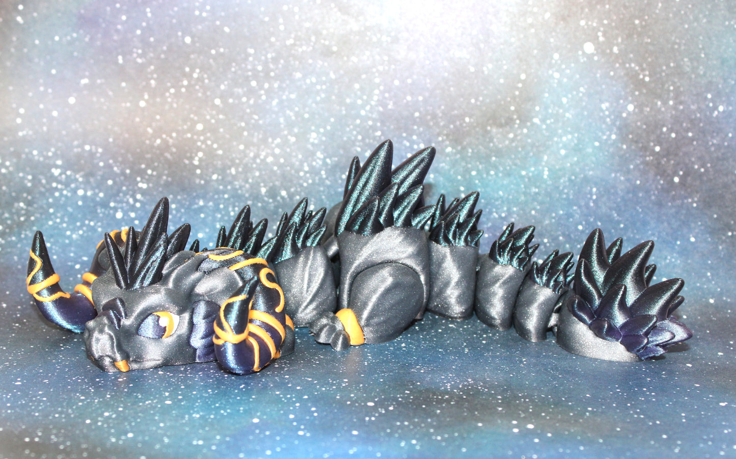 Snarl Dragon 9 inches long Articulated 3d Printed Figurine