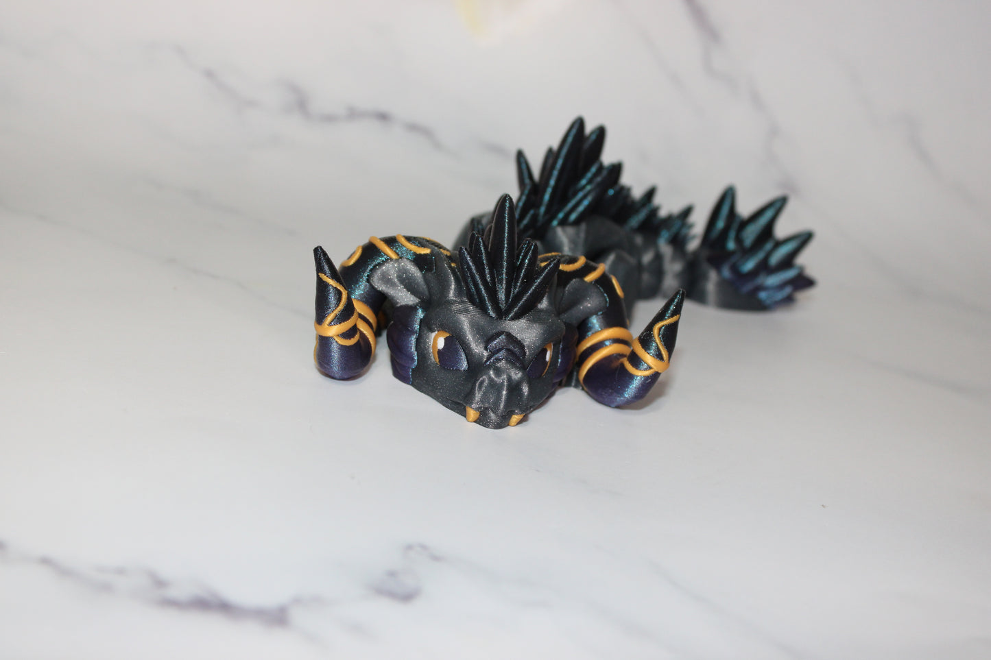 Snarl Dragon 9 inches long Articulated 3d Printed Figurine