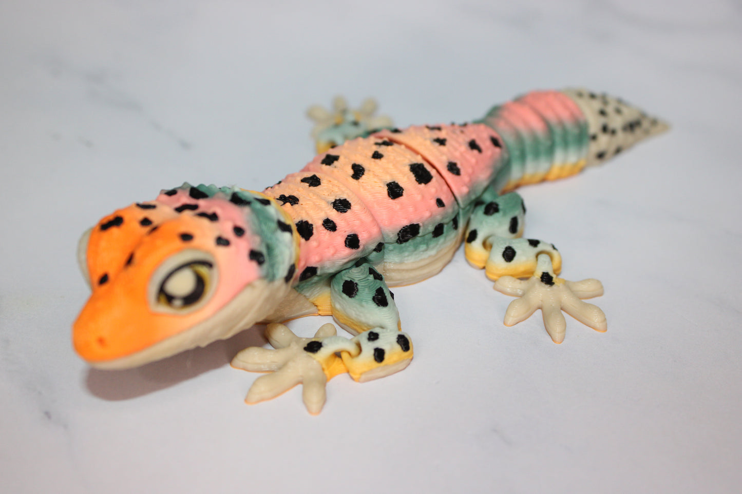 Leopard Gecko 3D Printed Articulated Flexi Fidget Figurine