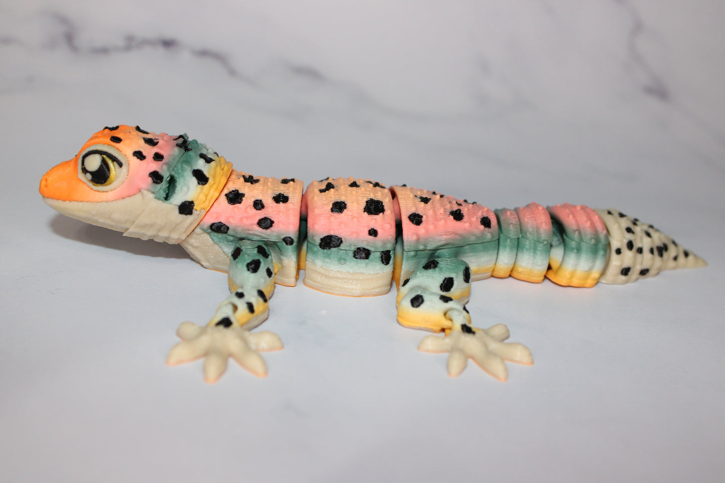 Leopard Gecko 3D Printed Articulated Flexi Fidget Figurine