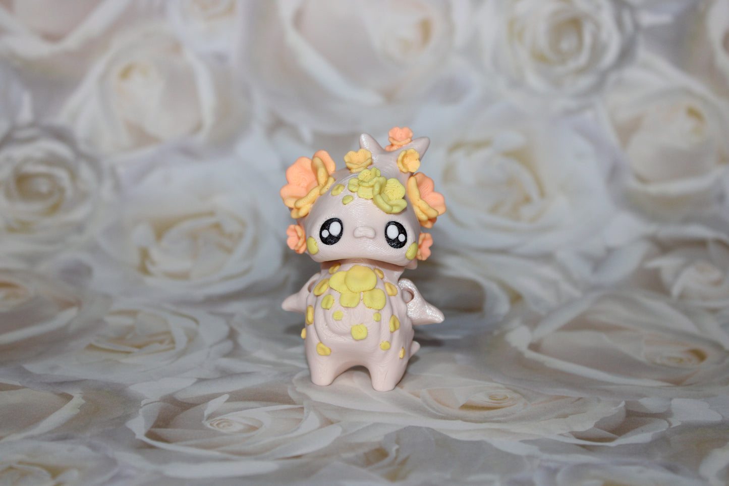 Cherry Blossom Pixie with Dice Stand Options -3d Printed Figurine