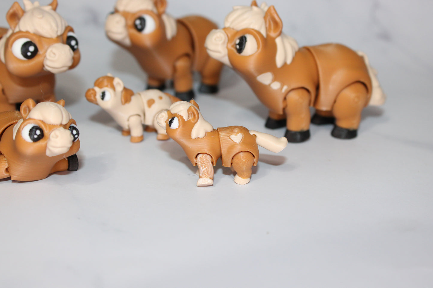 Pony 3D Printed Mini Ponies Articulated Flexi Figurines