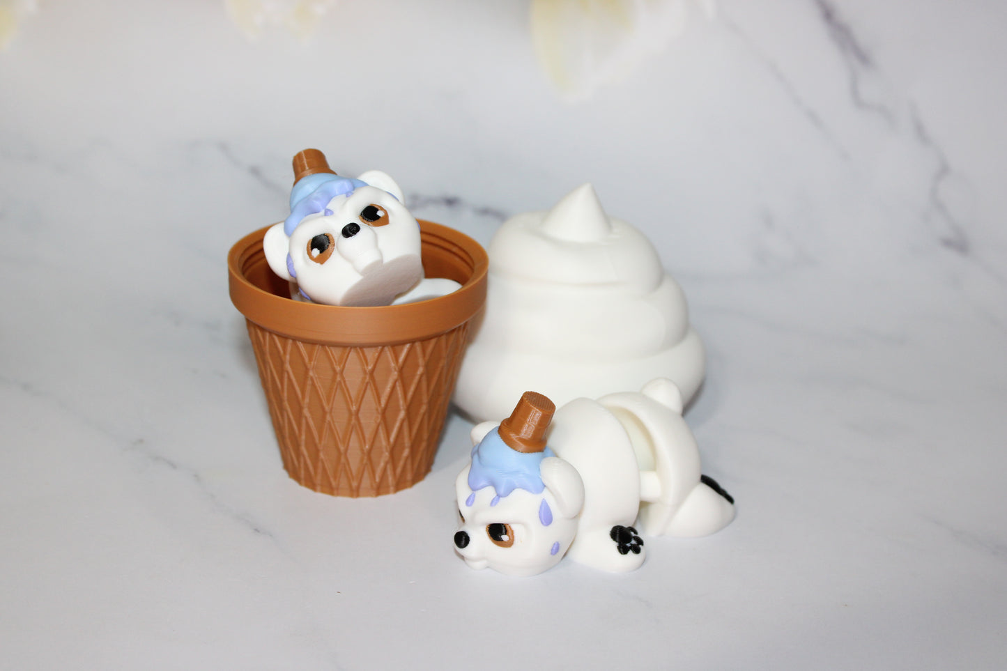 Grumpy Bears Articulated 3d Printed Figurine
