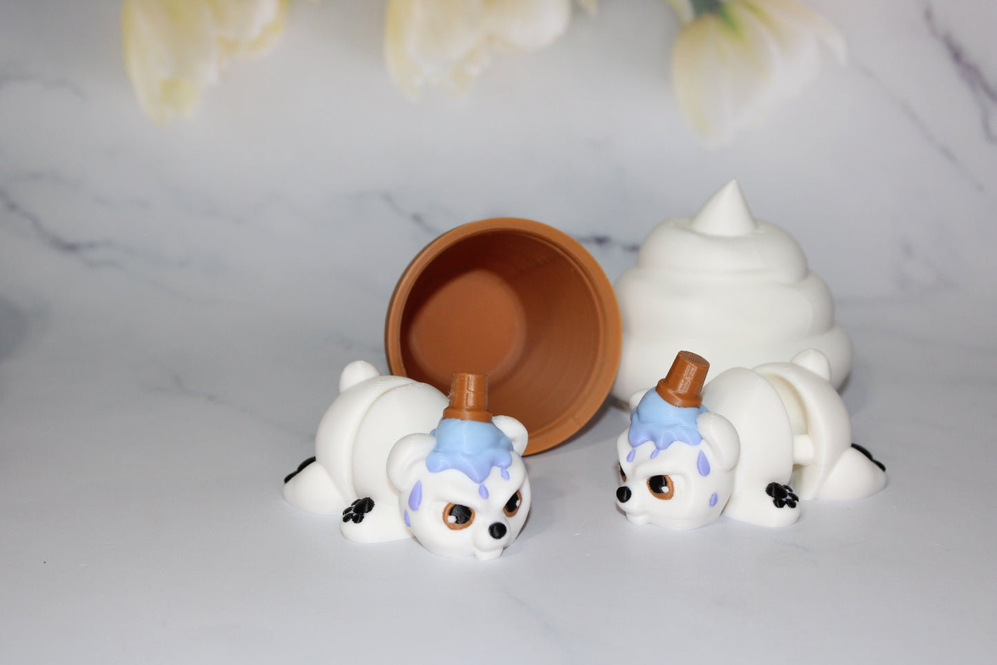Grumpy Bears Articulated 3d Printed Figurine