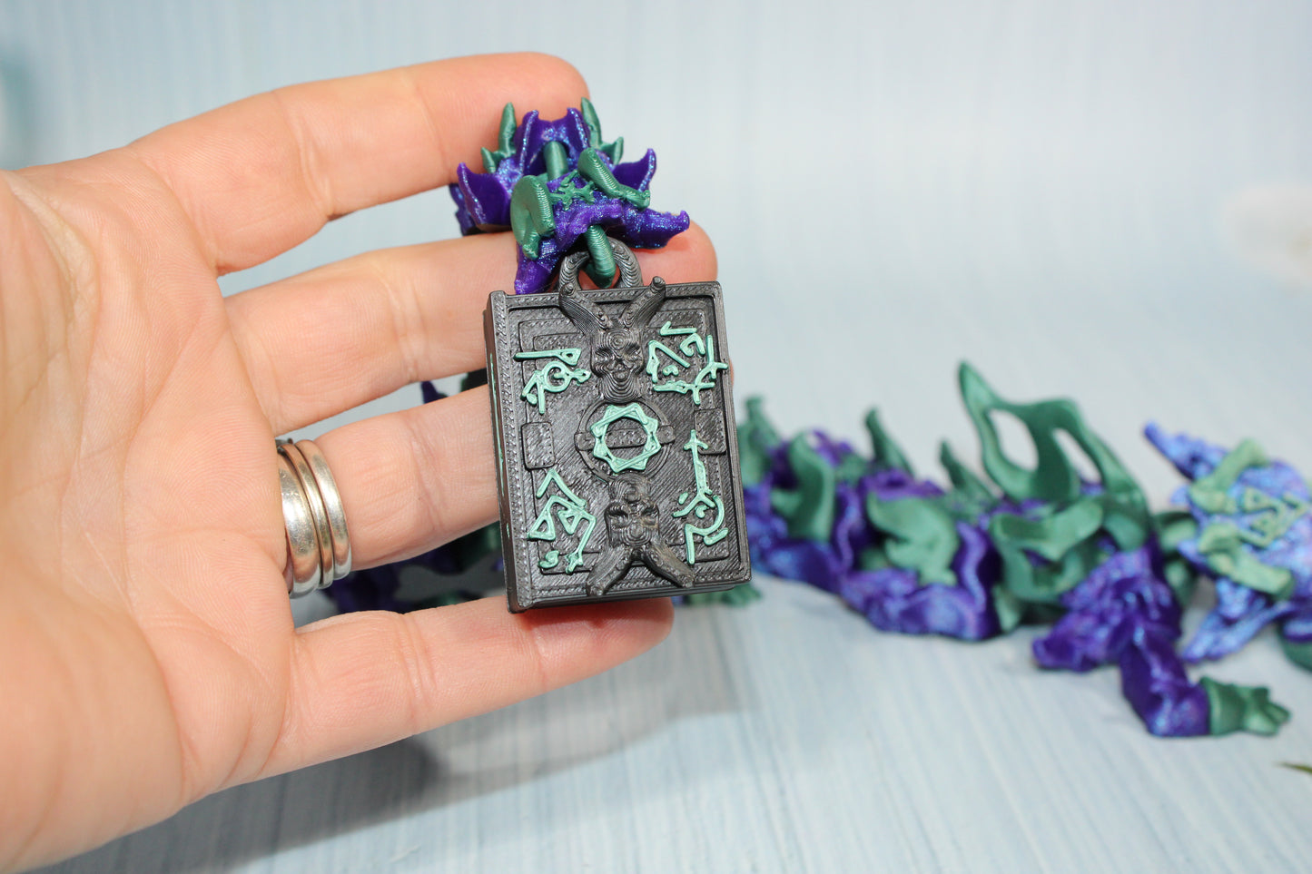 Witch fire Dragon 3D Printed Articulated Figurine - Wonderland 3D Printing