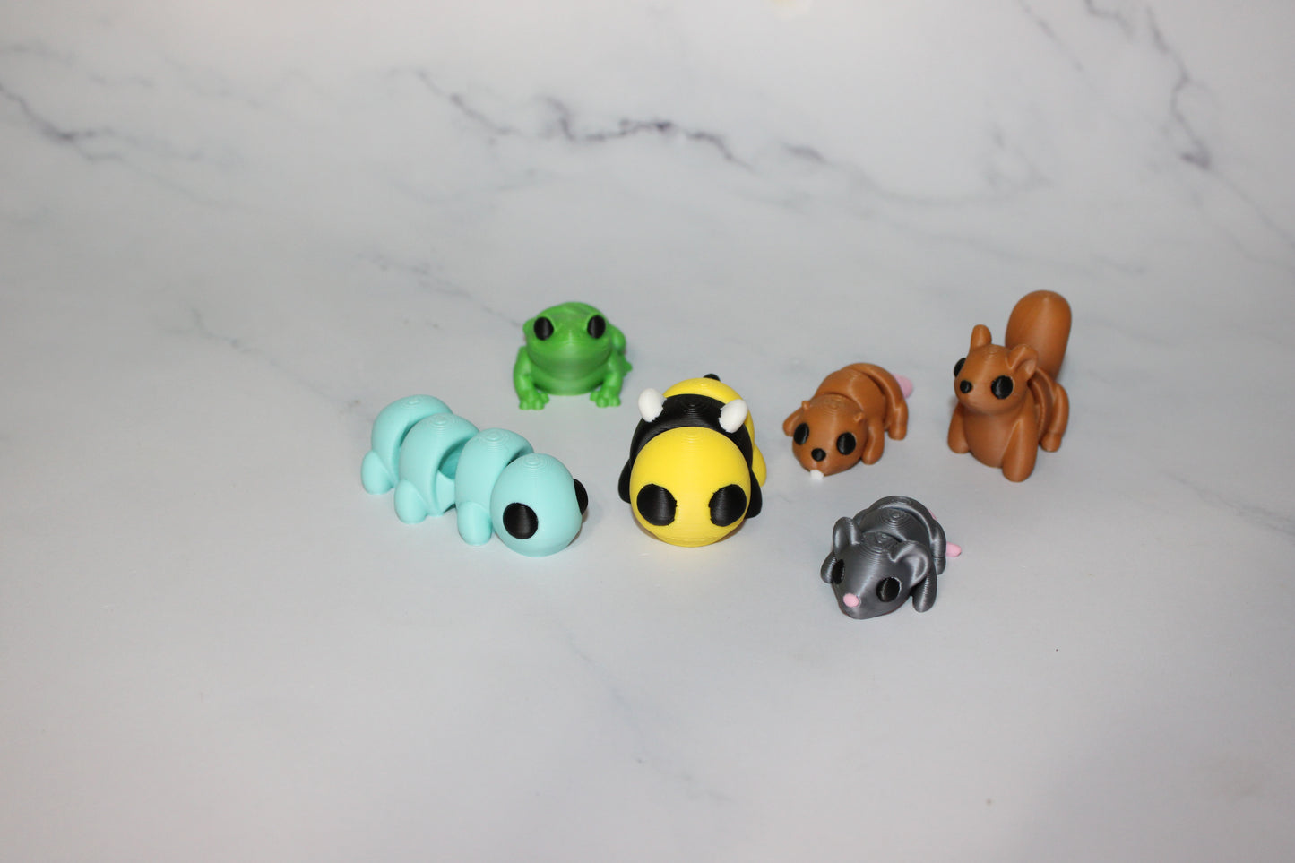Mini Pocket Pets-0.8-1.5 inches. 3D Printed Mini Fidget Figurines. Great for Birthday Parties!