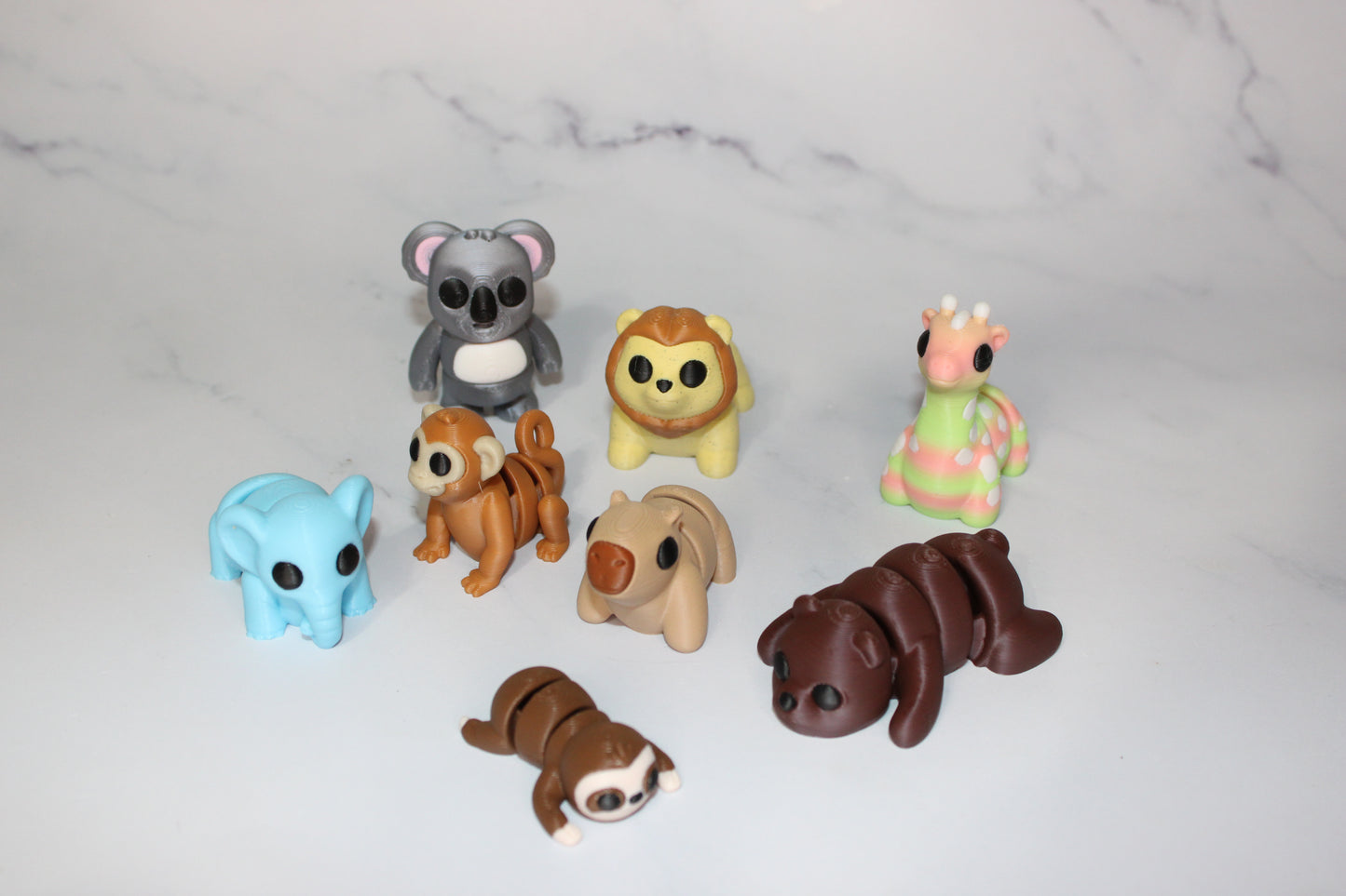 Mini Pocket Pets-0.8-1.5 inches. 3D Printed Mini Fidget Figurines. Great for Birthday Parties!