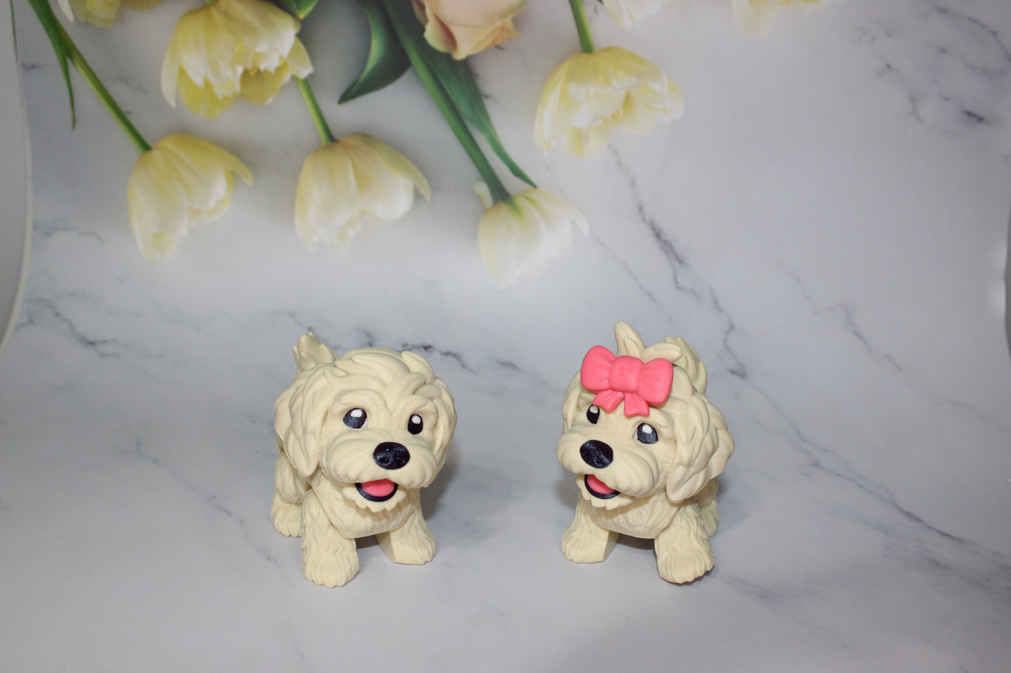 Golden Doodle Puppy:3D Printed Articulated Flexi Fidget Toy
